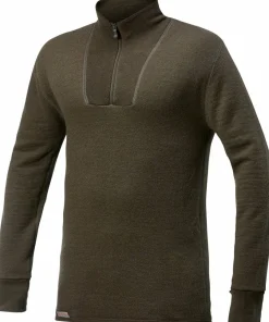 Woolpower Zip Turtleneck 200 Pine Green