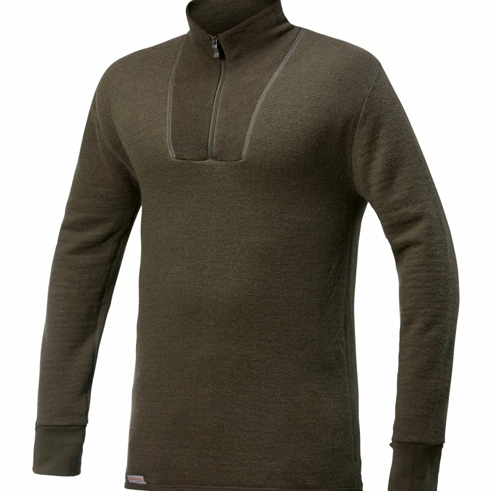 Woolpower Zip Turtleneck 200 Pine Green