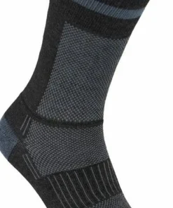 Wrightsock Coolmesh II Crew Black/grey W/ Stripes