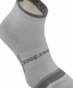 Wrightsock Coolmesh II Quater Anti Blister System White Grey