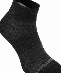 Wrightsock Merino Coolmesh II Quater Anti Blister System Grey/Black