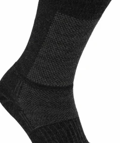 Wrightsock Merino Coolmesh II Merino Wool Crew Anti Blister System Grey/Black
