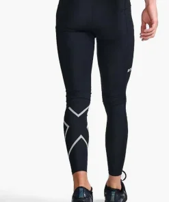 2XU Men's Aero Compression Tights Black/Silver Reflective