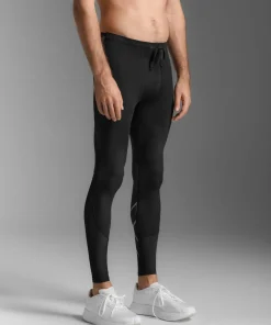 2XU Men's Aero Mesh Compression Tights Black/silver Reflective