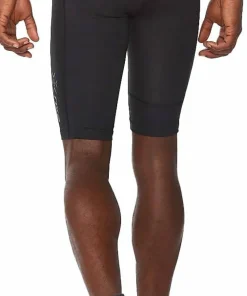 2XU Men's MCS Run Compression Shorts Black/Black Reflective