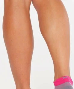 2XU Vectr Light Cushion No Show Sock Magenta/Light Grey