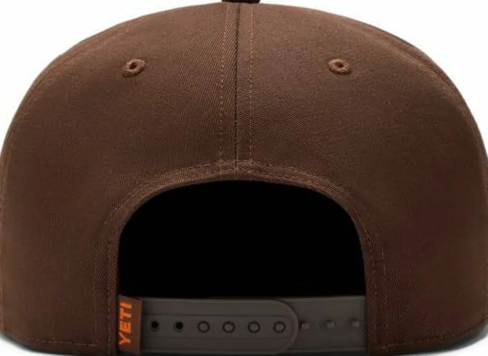 Yeti Built For The Wild Duck Flat Brim Hat Dark Brown