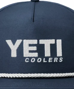 Yeti Flat Brim Rope Hat Navy