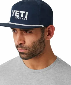 Yeti Flat Brim Rope Hat Navy