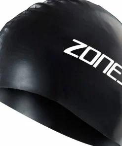 Zone3 Silicone Swim Cap Black